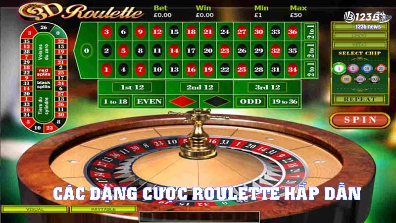 Các dạng cược Roulette hấp dẫn không thể bỏ qua
